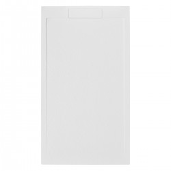 Piatto Doccia 80x140 cm in Pietra Sintetica altezza da 2,4 a 3 cm colore bianco (RAL 9003 - bianco segnale)