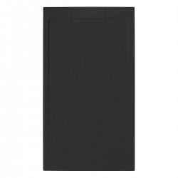 Piatto Doccia 80x140 cm in Pietra Sintetica altezza da 2,4 a 3 cm colore grafite (RAL 7016 - grigio antracite)
