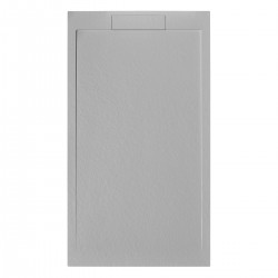 Piatto Doccia 80x140 cm in Pietra Sintetica altezza da 2,4 a 3 cm colore grafite (RAL 7035 - grigio luce)