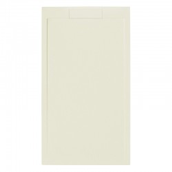 Piatto Doccia 100x120 cm in Pietra Sintetica altezza da 2,4 a 3 cm colore beige (RAL 9001 - bianco crema)
