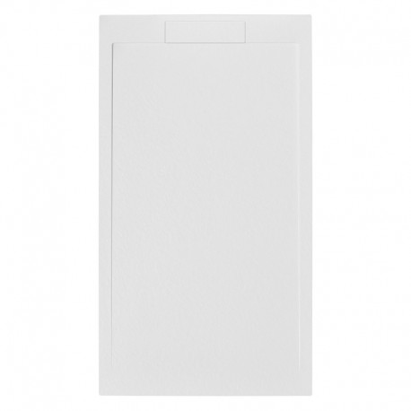 Piatto Doccia 100x120 cm in Pietra Sintetica altezza da 2,4 a 3 cm colore bianco (RAL 9003 - bianco segnale)