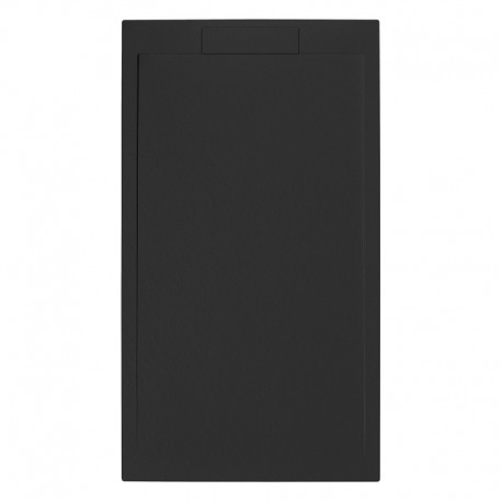 Piatto Doccia 100x120 cm in Pietra Sintetica altezza da 2,4 a 3 cm colore grafite (RAL 7016 - grigio antracite)