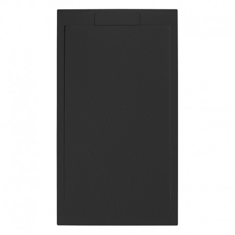 Piatto Doccia 80x200 cm in Pietra Sintetica altezza da 2,4 a 3 cm colore grafite (RAL 7016 - grigio antracite)