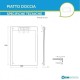 Piatto Doccia 80x100 cm in Pietra Sintetica altezza da 2,4 a 3 cm colore grafite (RAL 7016 - grigio antracite)
