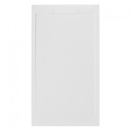 Piatto Doccia 90x200 cm in Pietra Sintetica altezza da 2,4 a 3 cm colore bianco (RAL 9003 - bianco segnale)