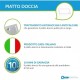 Piatto Doccia 90x180 cm in Pietra Sintetica altezza da 2,4 a 3 cm colore beige (RAL 9001 - bianco crema)