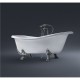 Vasca da Bagno Centro Stanza Epoca Treesse con piedini  in metallo colore cromo