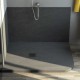 Piatto Doccia in Pietra Sintetica Ardesia 70x120 Asimmetrico Stondato
