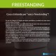 Vasca da bagno freestanding Alma Treesse bianco lucido in solid surface