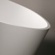 Vasca da bagno freestanding Alma Treesse bianco opaco in solid surface