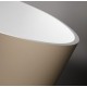 Vasca da bagno freestanding Alma Treesse milk coffee in solid surface