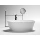 Vasca da bagno freestanding Alma Treesse bianco lucido in solid surface