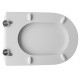 Sedile wc per Hidra vaso Onda in Legno Poliestere Colato - Fissaggio con cerniere passanti