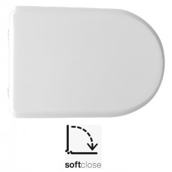 Sedile wc per Hidra vaso Onda a chiusura soft-close in Legno Poliestere Colato 