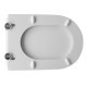 Sedile wc per Hidra vaso Onda a chiusura soft-close in Legno Poliestere Colato 