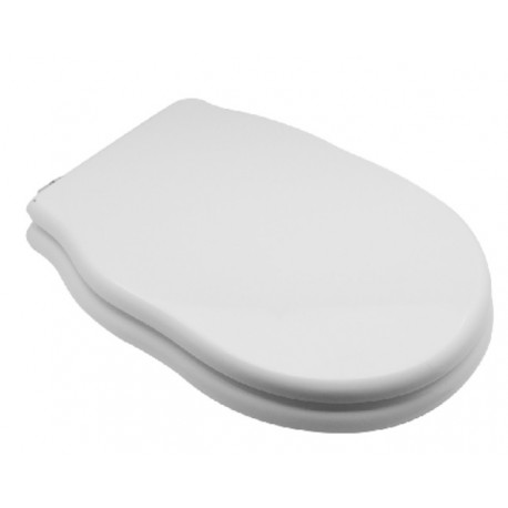 Sedile wc per Hidra vaso Ellade in Legno Poliestere Colato - Fissaggio con cerniere passanti