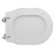 Sedile wc per Hidra vaso Ellade in Legno Poliestere Colato - Fissaggio con cerniere passanti