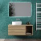 Lavabo da appoggio 44,5 larghezza x 44,5 profondità in ceramica bianca modello lympha 60