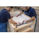 Lavabo da appoggio 44,5 larghezza x 44,5 profondità in ceramica bianca modello lympha 60