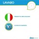 Lavabo da appoggio 44,5 larghezza x 44,5 profondità in ceramica bianca modello lympha 60