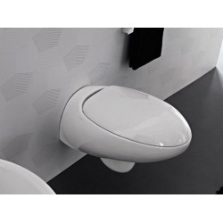 Vaso sospeso serie Tao di Hidra in ceramica bianco lucido