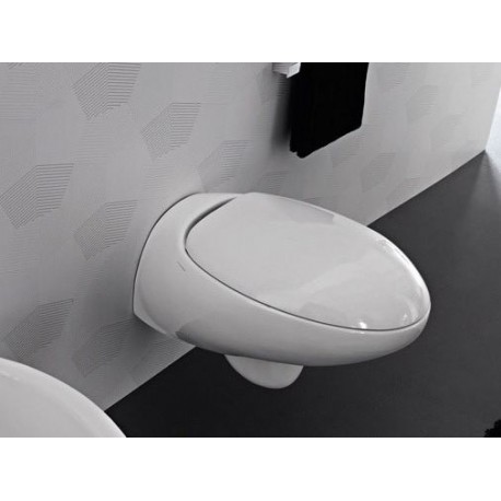 Vaso sospeso serie Tao di Hidra in ceramica bianco lucido