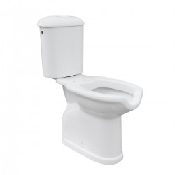Vaso e cassetta monoblocco per disabili scarico a muro altezza 50 cm.