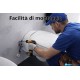 Vaso sospeso serie Tao di Hidra in ceramica bianco lucido