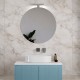 Lavabo da appoggio 49 larghezza x 37,5 profondità cm. in ceramica bianca modello nova 50