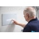 Placca per cassetta Pucci Eco Sfioro 2 Pulsanti in vetro Bianco Lucido