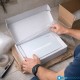Placca per cassetta Pucci Eco Sfioro 2 Pulsanti in vetro Bianco Lucido