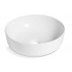 Lavabo da appoggio forma tonda diametro 41,5 cm. in ceramica bianca modello zephirus 40