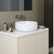 Lavabo da appoggio forma tonda diametro 41,5 cm. in ceramica bianca modello zephirus 40