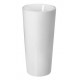 Lavabo tondo Freestanding in ceramica bianca lucida di barbottina modello boreas 40