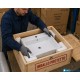 Lavabo da appoggio o sospeso in ceramica bianca con foro per rubinetteria – Modello Flos 50 di Barbottina