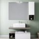 Lavabo da appoggio o sospeso in ceramica bianca con foro per rubinetteria – Modello Flora 55 di Barbottina