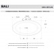 Vasca da bagno freestanding Bali Treesse in solid surface