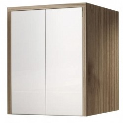 Porta lavatrice/asciugatrice per lavanderia savini ad ante l.79cm h.91cm p.65cm bianco/noce fig. Savini