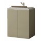 Lavatoio singolo (LxPxH) 71x91x65 cm, truciolare nobilitato tortora/pietra SAVINI