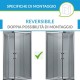 Box Doccia Cristallo  6 mm. Trasparente Angolare Last Minute (cod.p133) altezza 185 cm modello omnia 