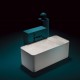 Vasca da bagno freestanding Cross Treesse in solid surface