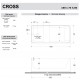 Vasca da bagno freestanding Cross Treesse in solid surface