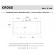Vasca da bagno freestanding Cross Treesse in solid surface