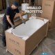 Vasca da bagno freestanding Clivia 170 Treesse in solid surface
