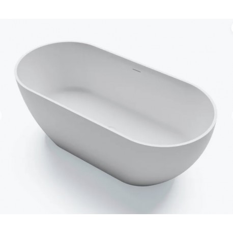 Vasca da bagno freestanding Clivia 170 Treesse in solid surface
