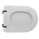Sedile wc di Falerii per vaso Tiffani in Legno Poliestere Colato - Fissaggio con cerniere passanti