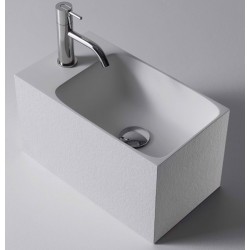 Lavamano CALCO Antonio Lupi – Lavabo sospeso in Flumood® texture