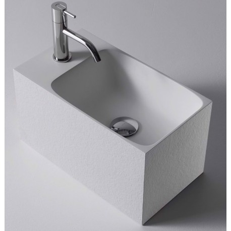 Lavamano CALCO Antonio Lupi – Lavabo sospeso in Flumood® texture