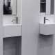 Lavamano CALCO Antonio Lupi – Lavabo sospeso in Flumood® texture