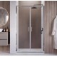 Box doccia apertura doppio battente stile Saloon Cristallo 6 mm Trasparente Altezza 195 cm art. HF43